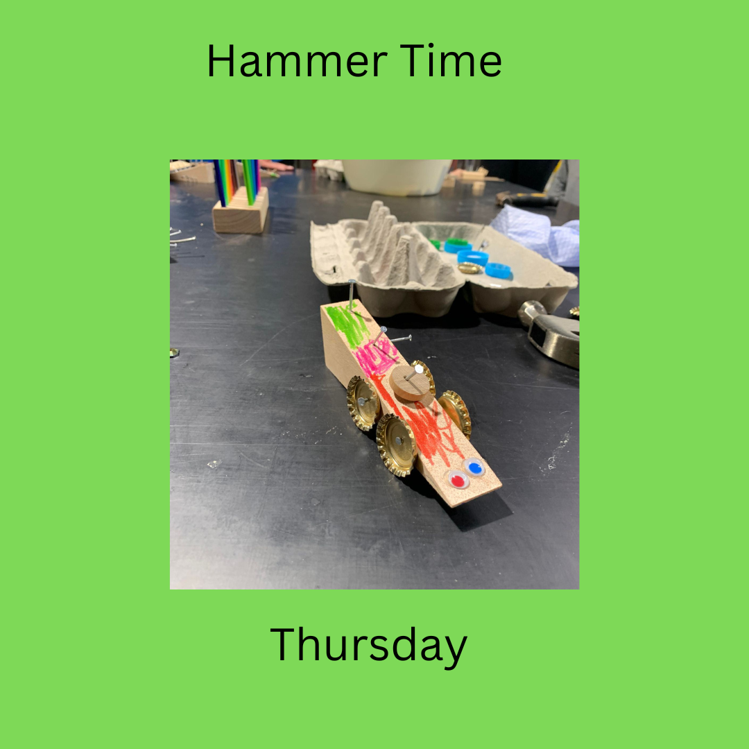 Term 2 week 1-5 Hammer time Thursday 10:00-10:30